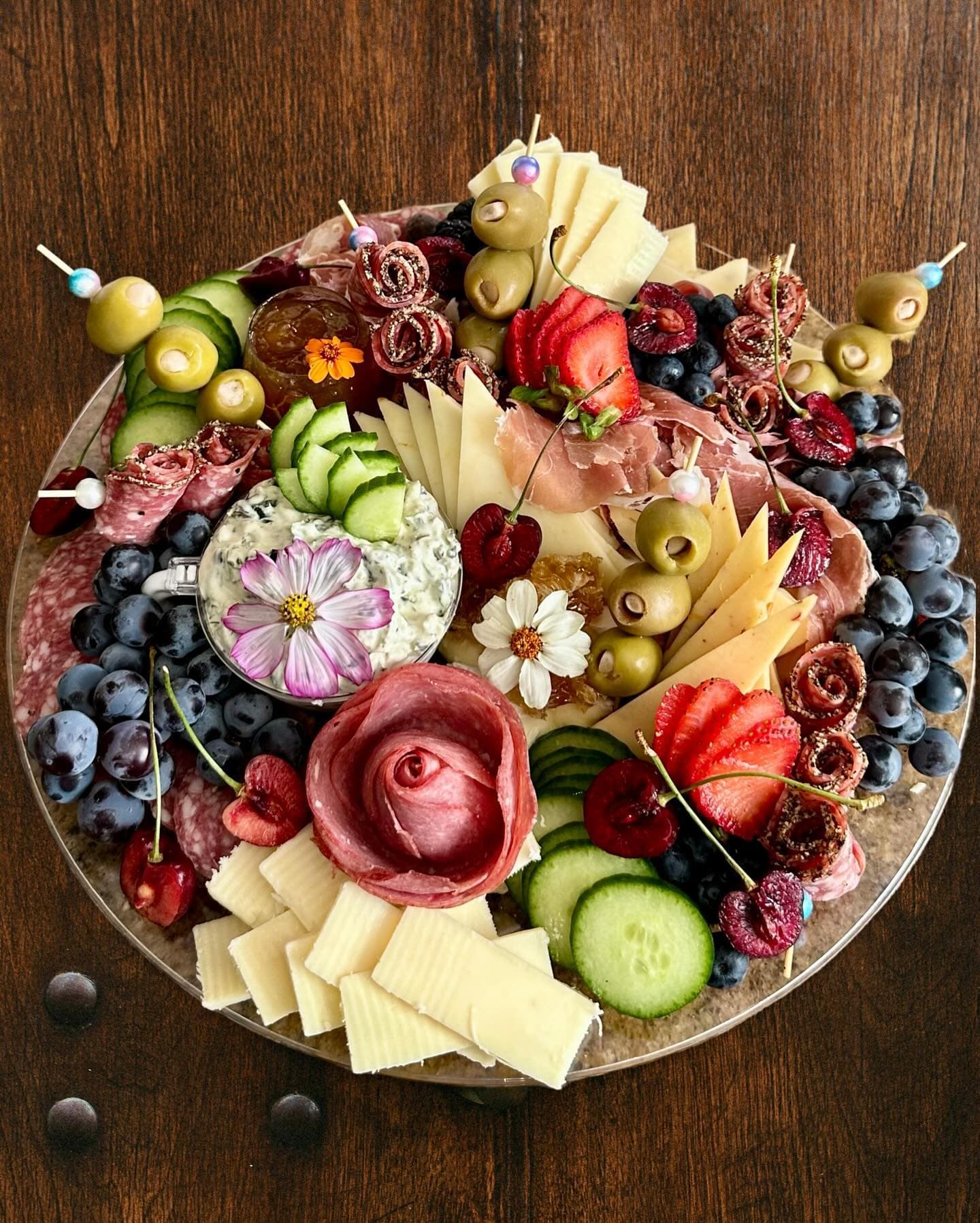 Floral Round Birthday Board